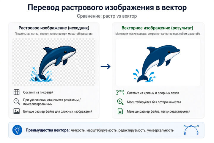 Перевод в вектор растрового изображения