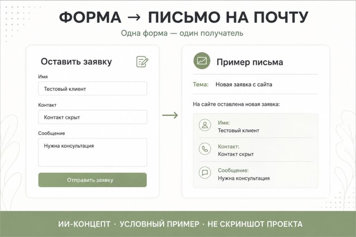 Настрою отправку одной формы WordPress на почту