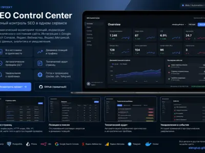 SEO Control Center - панель мониторинга SEO, индексации и поискового трафика