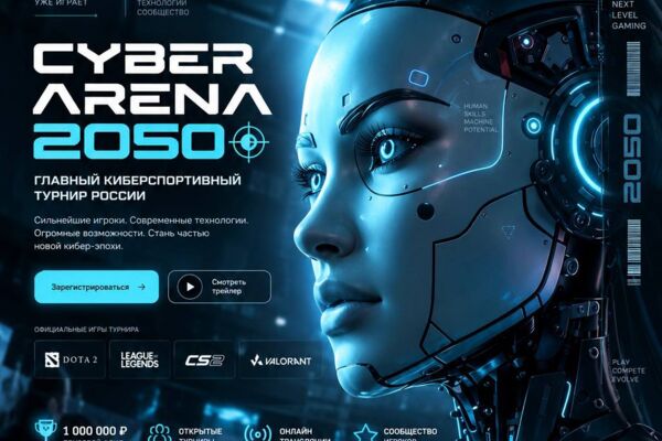 Разработка сайта-визитки для турнира