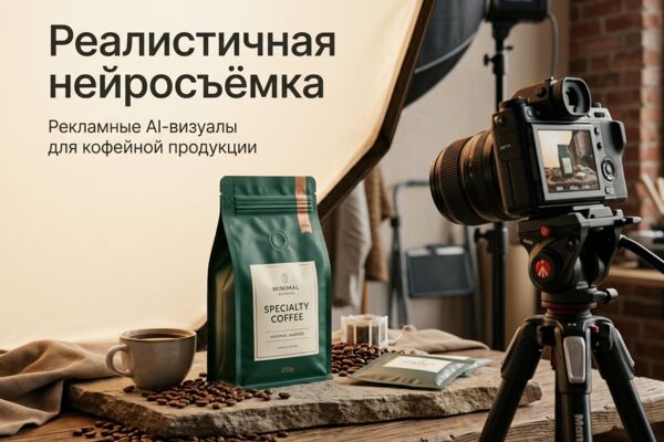 Рекламные визуалы для кофейной продукции