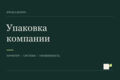 Комплексная упаковка компании — стиль, сайт, презентация и КП