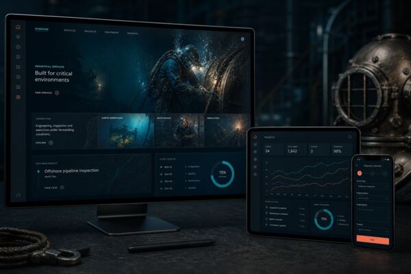 Промышленный B2B-портал — концепт интерфейса