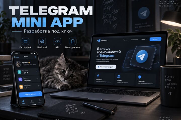 Разработаю Telegram Mini App под ключ