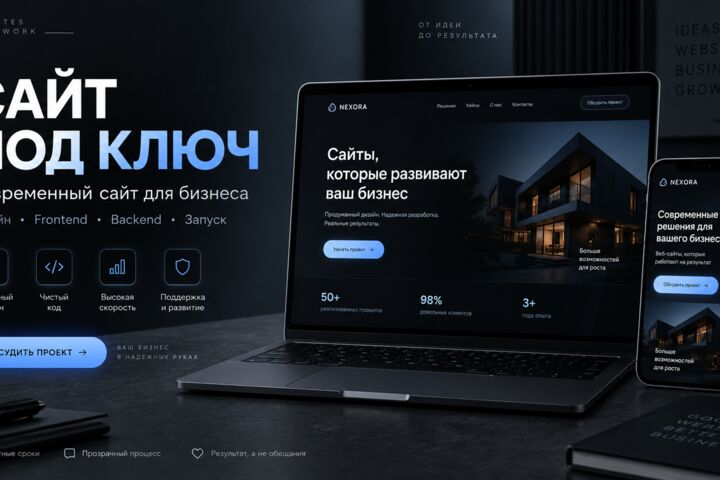 Разработаю современный сайт под ключ