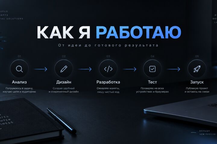 Разработаю современный сайт под ключ
