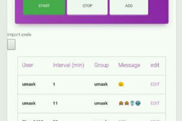 Sender Telegram Serivece