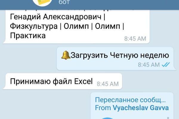 Shedule Assistant Bot