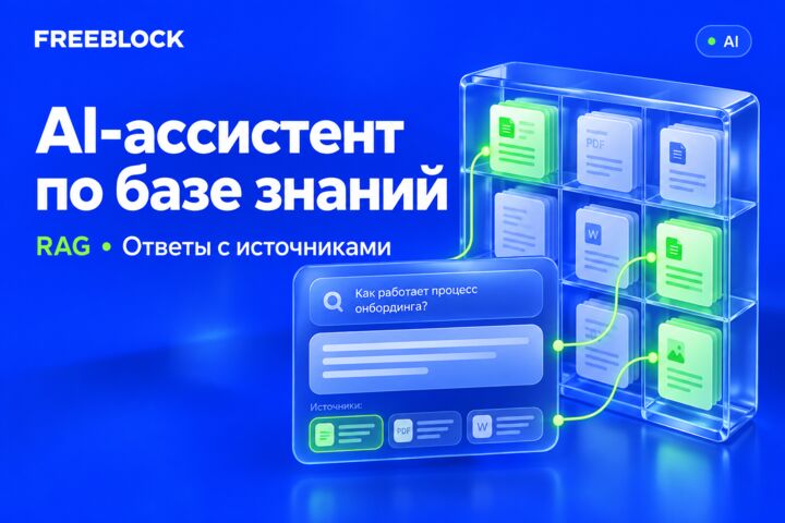 AI-ассистент по базе знаний с RAG-поиском и ссылками на источники