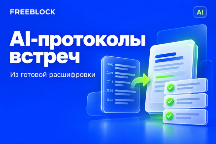 Разработка AI-сервиса протоколов встреч из готовых расшифровок