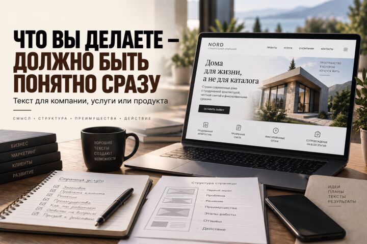 Напишу текст для сайта компании, услуги или продукта