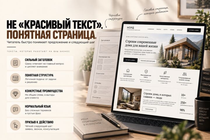Напишу текст для сайта компании, услуги или продукта