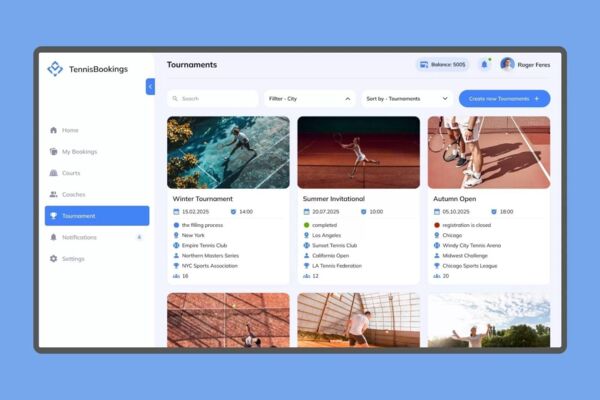 TennisBooking | Dashboard