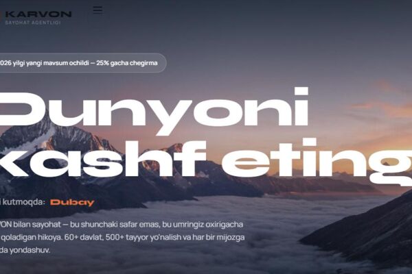 KARVON — премиальный сайт для туристического агентства