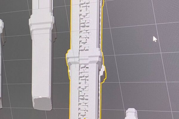 Модульные 3D-ассеты для игрового окружения (колонны, стены, арки)