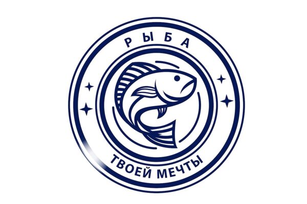 Анимация векторного логотипа онлайн магазина "Рыба твоей мечты"