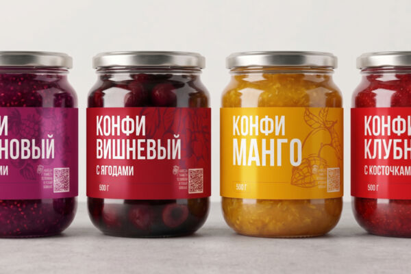 Этикетки на фруктово-ягодные конфи