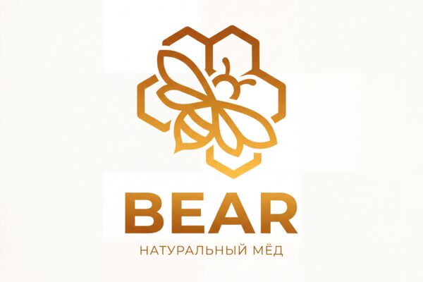 Создание логотипа для магазина мёда "BEAR"