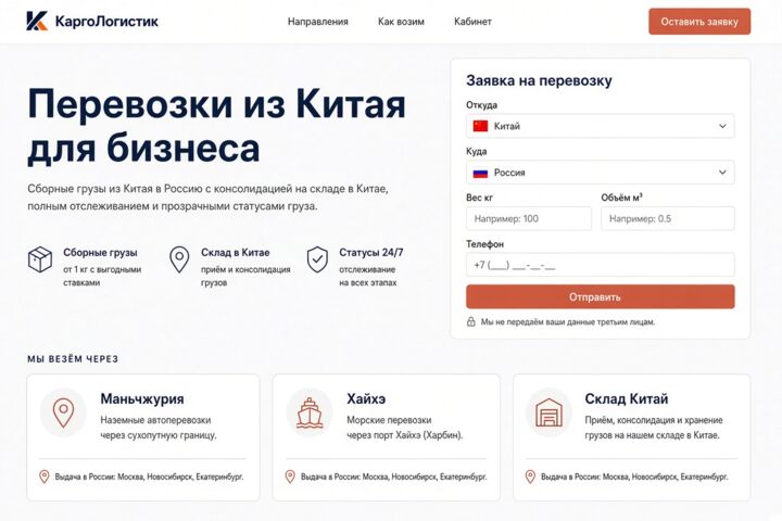 CRM для логистической компании (карго)