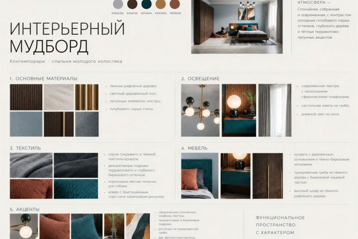 Эскизный проект интерьера — планировка + визуализация