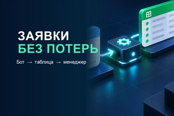 Ни одна заявка не теряется: бот собирает данные и передаёт менеджеру