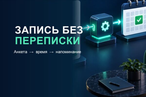 Запись к психологу без долгой переписки: анкета, время и напоминание