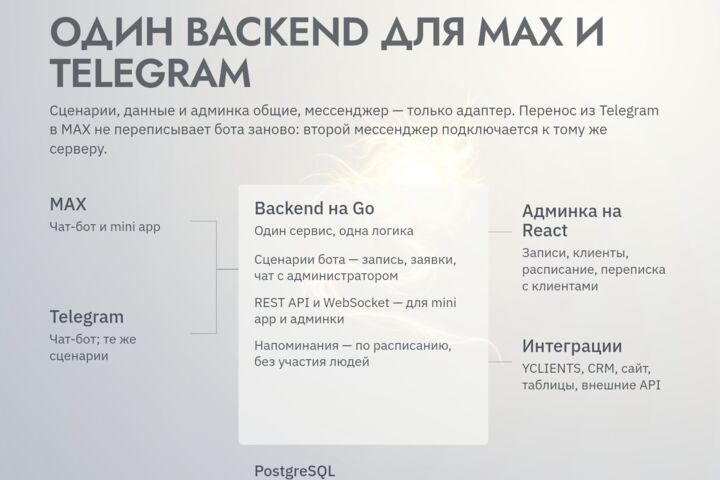 Перенос Telegram-бота в MAX: тот же бот на двух площадках, общая база