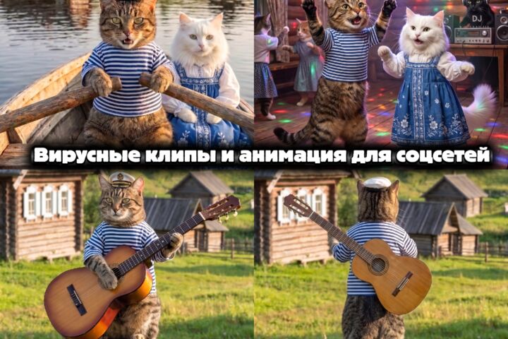 Создание AI-анимации, 3D-персонажей и вирусных роликов под ключ