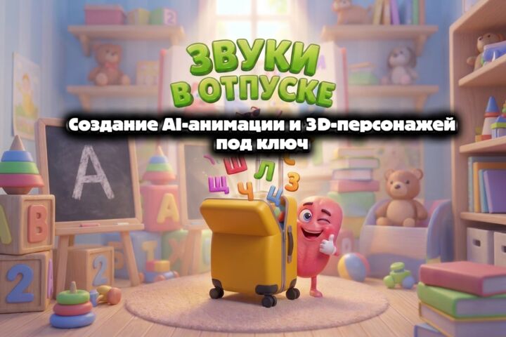 Создание AI-анимации, 3D-персонажей и вирусных роликов под ключ