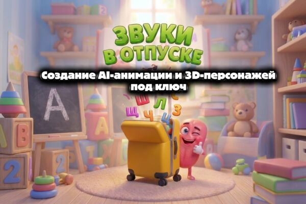 Анимационный 3D-мультсериал "Звуки в отпуске" для практикующего логопеда Марины Сорокун