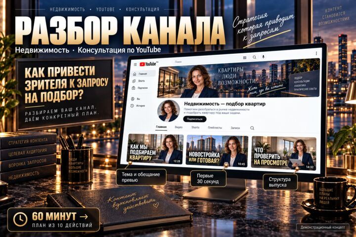 Консультация продюсера по YouTube и развитию канала