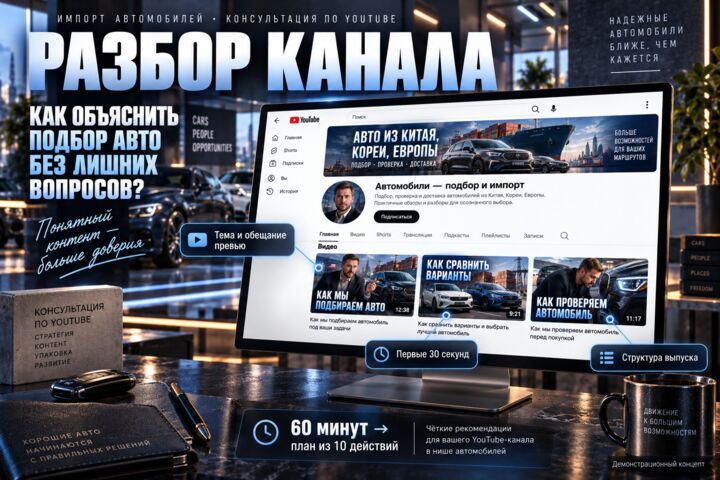 Консультация продюсера по YouTube и развитию канала