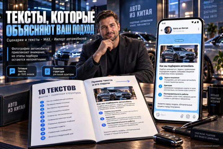 Напишу десять понятных постов для канала MAX