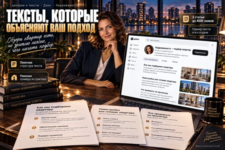 Напишу три статьи для Дзена с сильными заголовками