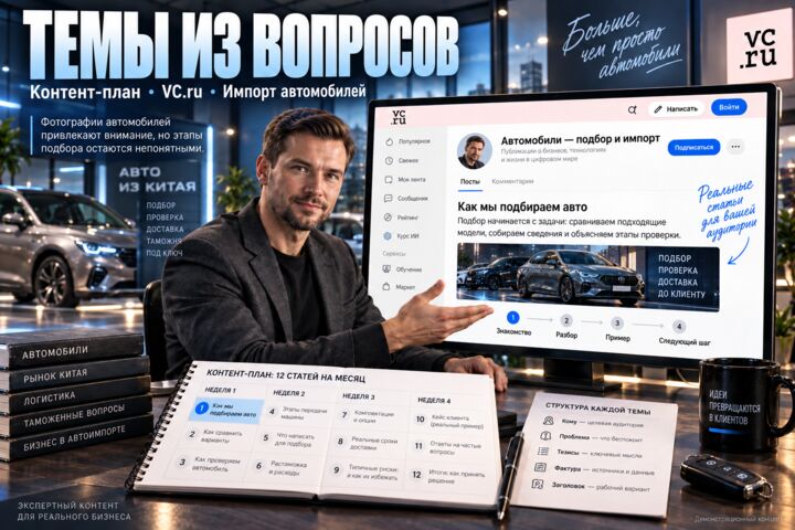 Разработаю контент-план блога на vc.ru