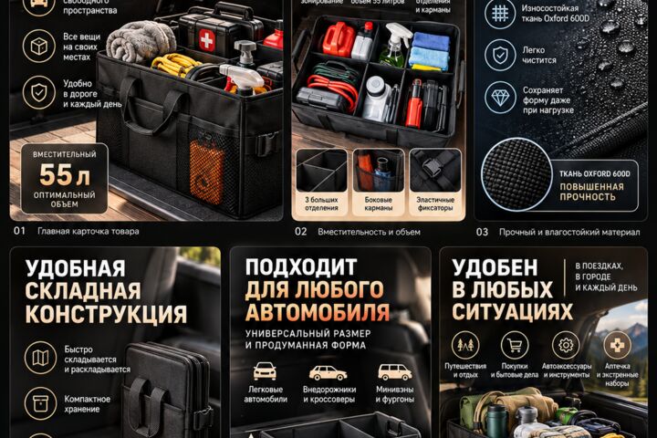 Дизайн карточек товара для Wildberries и Ozon | Инфографика