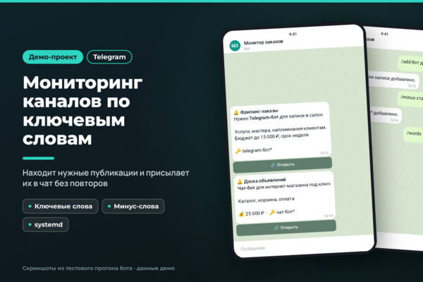 Мониторинг Telegram-каналов и сайтов по ключевым словам