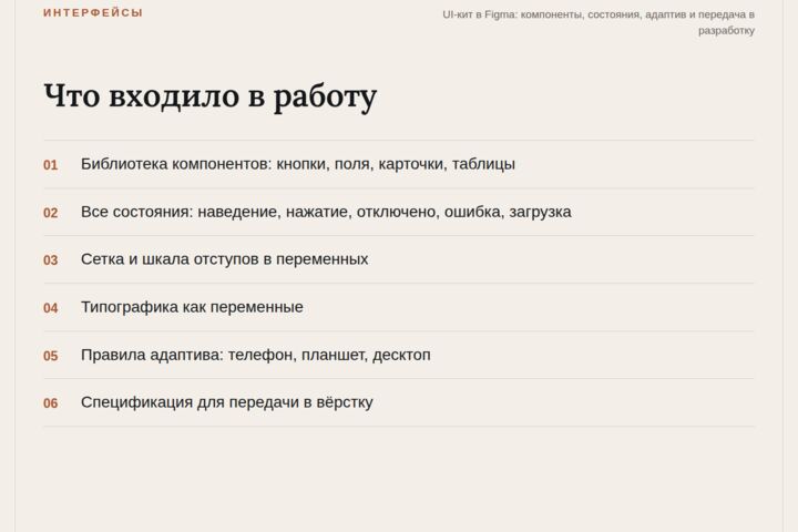 UI-кит в Figma: компоненты, состояния и передача в разработку