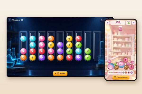 Игры для Яндекс Игр: головоломка и игра на слияние