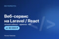 Личный кабинет, сервис или админка на Laravel / React