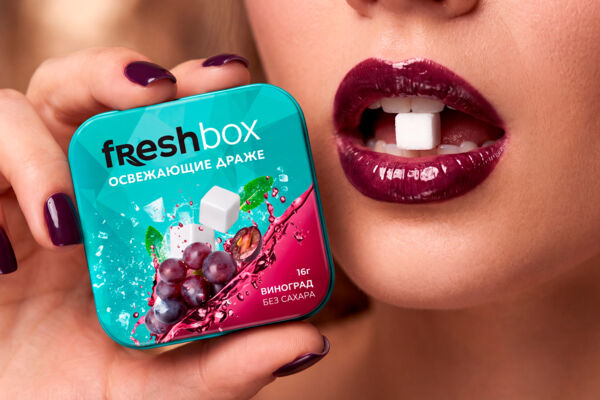 Дизайн упаковки "Freshbox" Освежающие драже (7 вкусов)