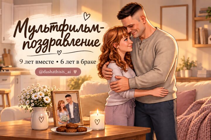 Поздравительное AI-видео
