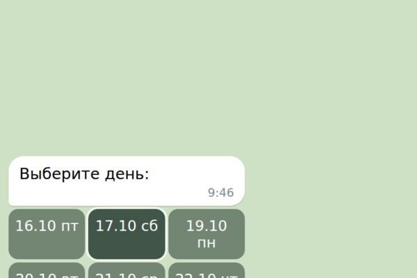 Бот онлайн записи для салона и студии