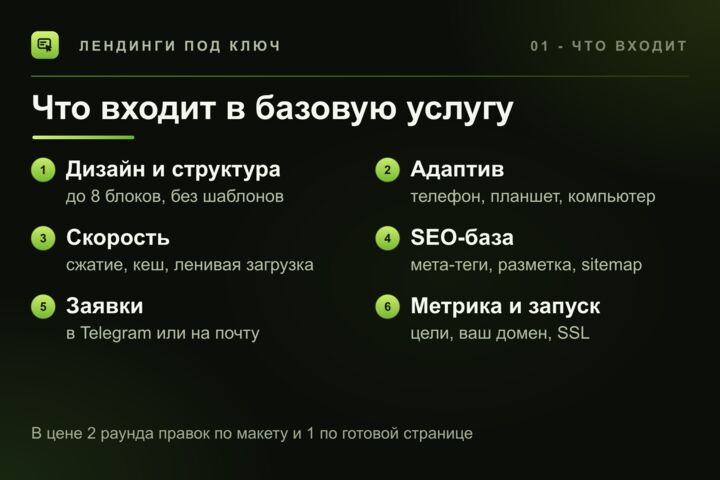 Создание лендинга под ключ: продающая страница с индивидуальным дизайном