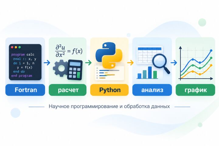 Численное моделирование и анализ данных на Python / Fortran