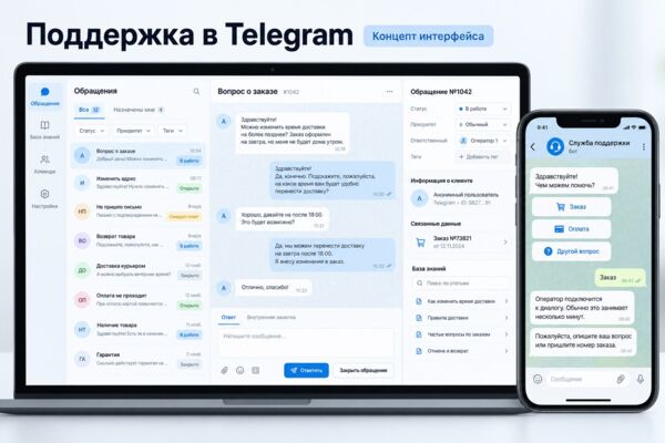 Разработка систем поддержки и Telegram-ботов