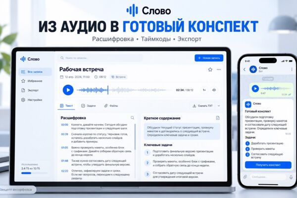 Разработка AI-сервисов для работы с речью и аудио