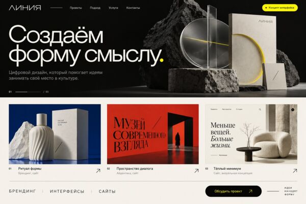Разработка сайтов с индивидуальным UI/UX-дизайном
