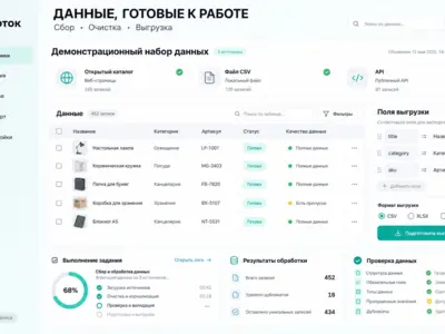 Разработка парсеров открытых данных