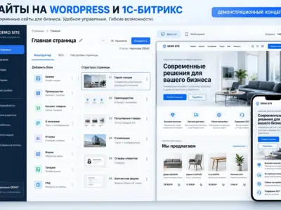 Разработка сайтов на WordPress и 1С-Битрикс